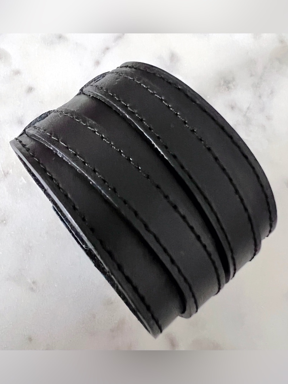 FAUX LEATHER CUFF BRACELET